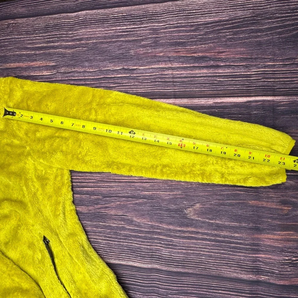 The North Face Osito Fleece Jacket Large Lime Green Fuzzy Full Zip Gorpcore